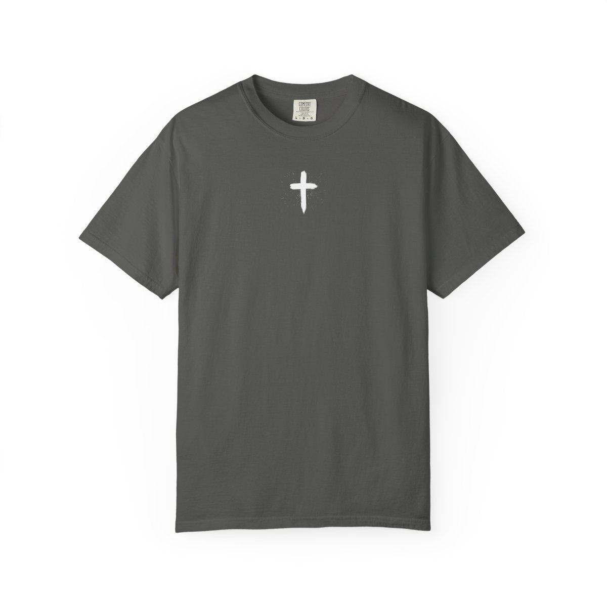 Christian Cross T-Shirt — "Jesus Loves You" Graphic Tee with 1 John 4:19 Back Design