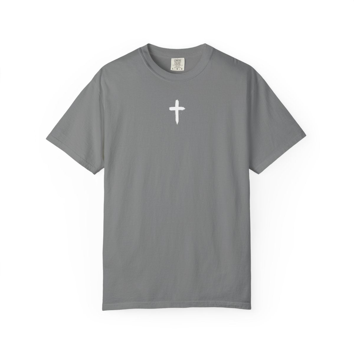 Christian Cross T-Shirt — "Jesus Loves You" Graphic Tee with 1 John 4:19 Back Design